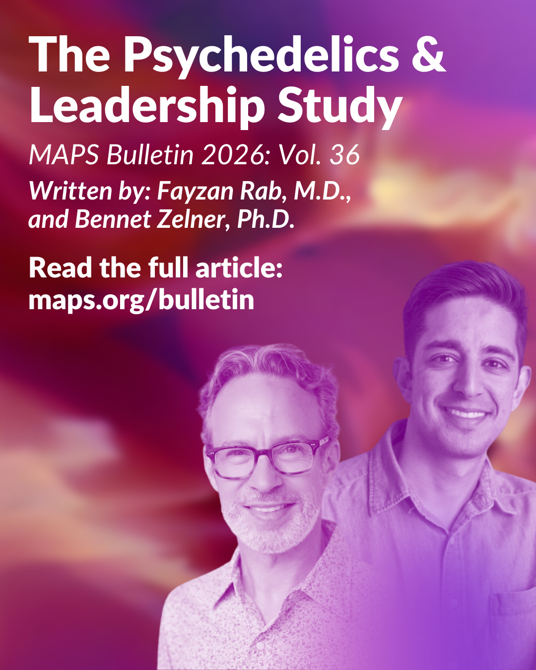 The Psychedelics & Leadership Study — MAPS Bulletin 2026 Vol. 36